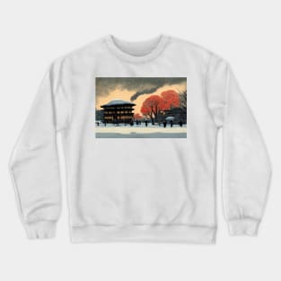 Winter Evening in Hiroshima Crewneck Sweatshirt